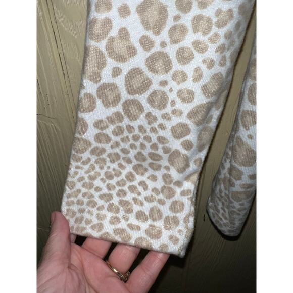 2X Vegan Cashmere Snow Leopard Ultra Soft SWEATER Mockneck Emily Daniels NEW - Picture 3 of 7